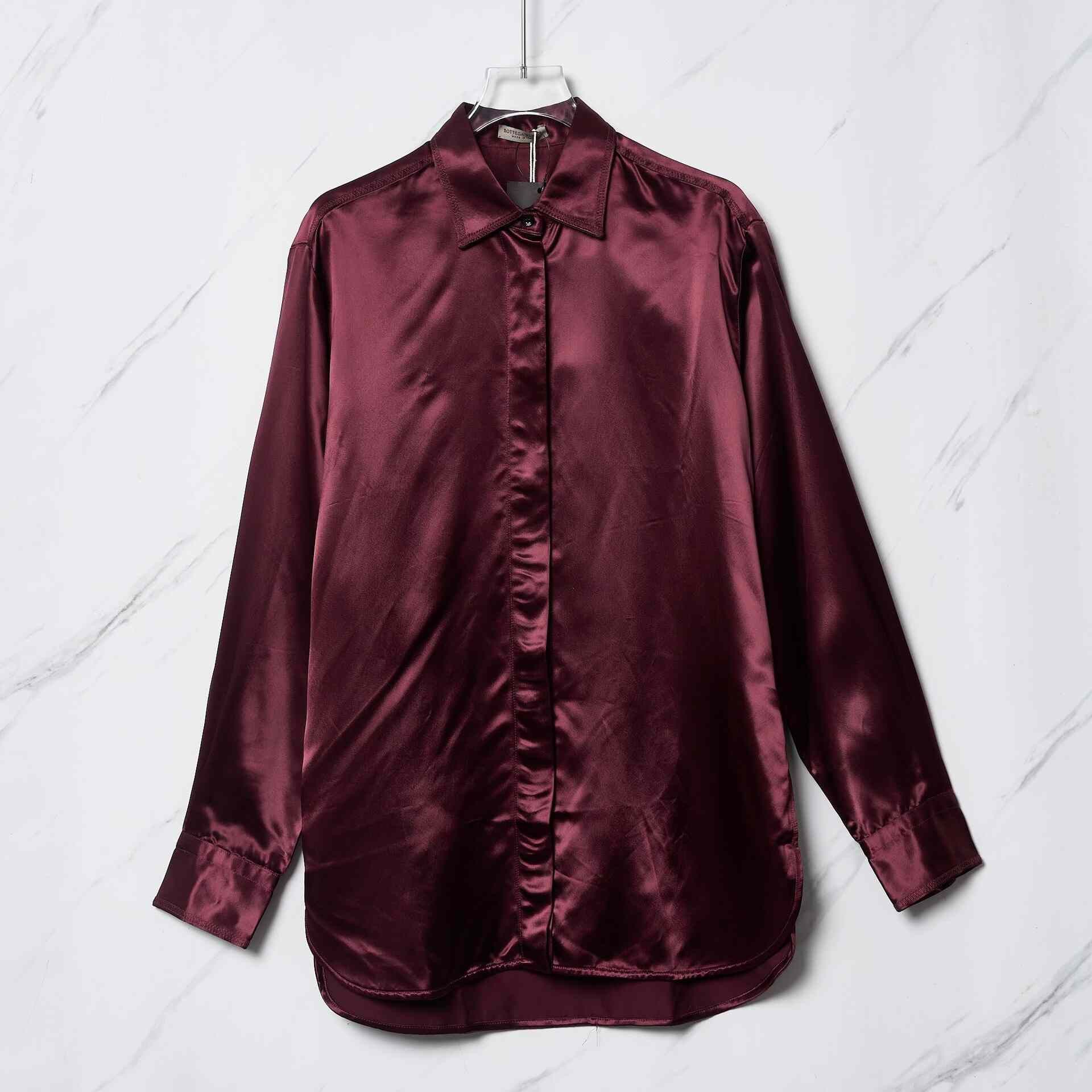 Bottega Veneta Bottega Veneta Women's Satin Shirt Size S / US 4 / IT 40 - 1 Thumbnail