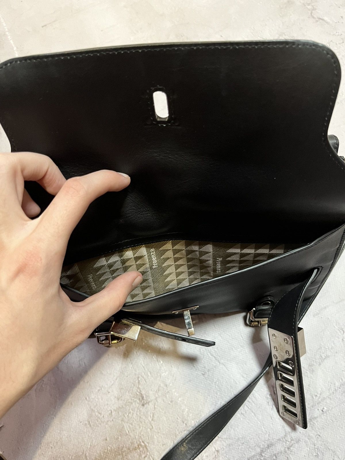 Designer × Genuine Leather × Proenza Schouler Proenza Schouler PS11 Crossbody Leather Bag Size ONE SIZE - 18 Thumbnail