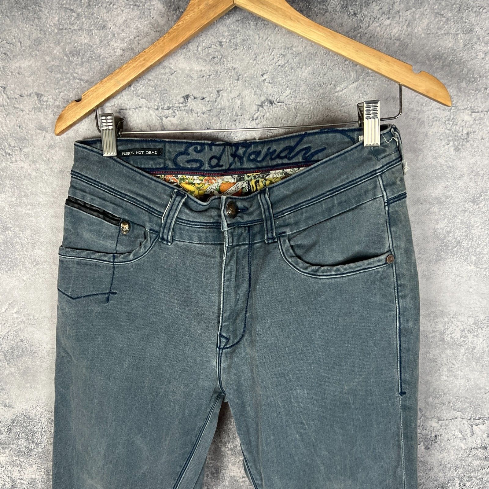 Ed Hardy Ed Hardy Jeans Men's Size 32 Blue ` Size US 32 / EU 48 - 2 Thumbnail