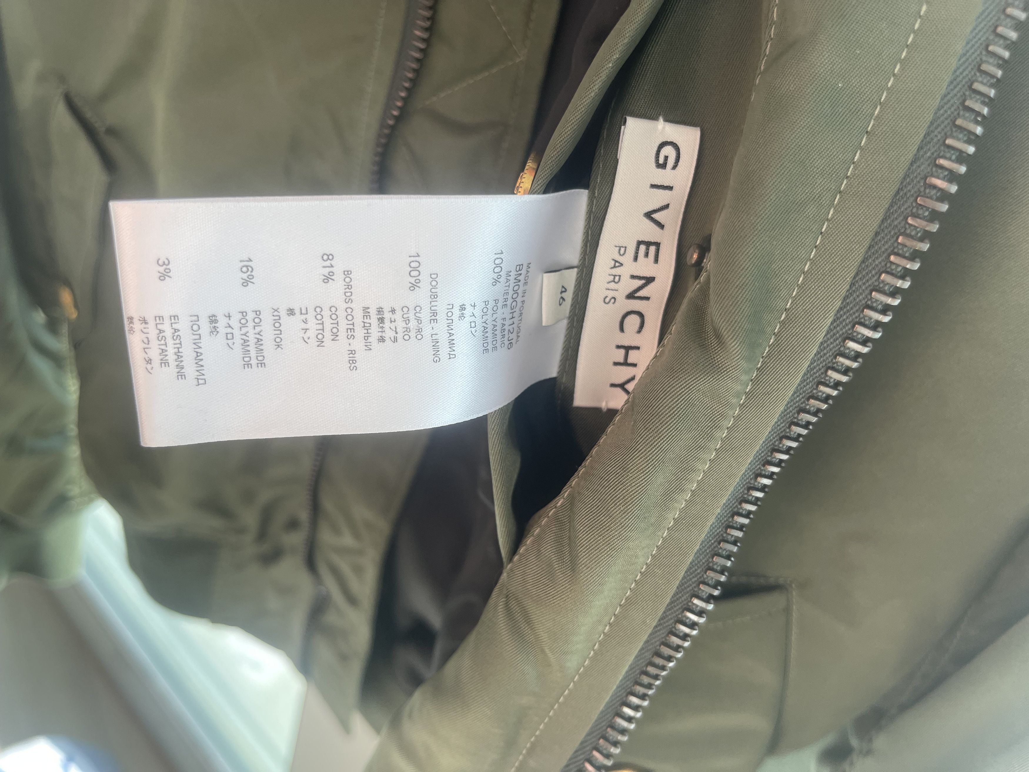 Givenchy Givenchy Green MA1 Bomber New With Tags Size US M / EU 48-50 / 2 - 11 Thumbnail