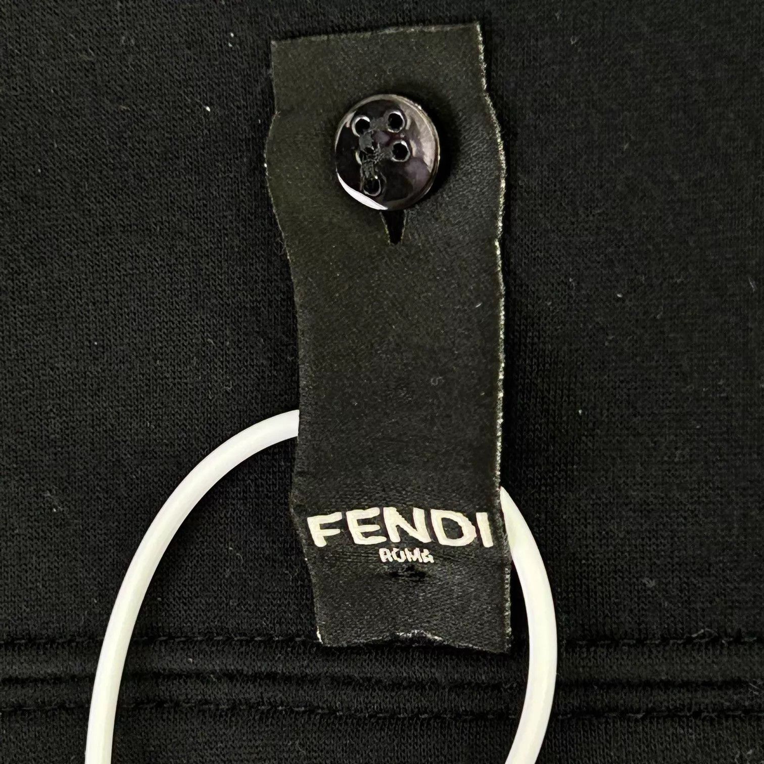 Fendi Fendi FW24 Embossed Space Cotton Black Crewneck XS Size US XS / EU 42 / 0 - 6 Thumbnail
