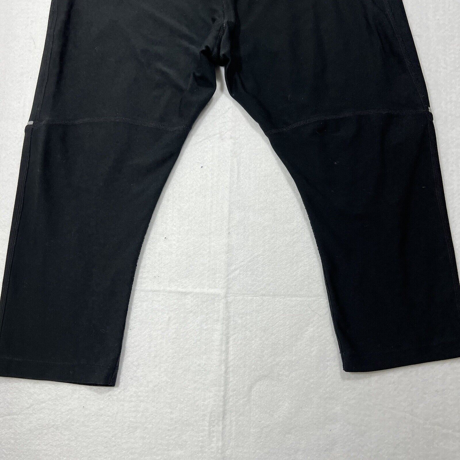 Nike Nike Dri Fit Medium Capri Athletic Running Black Leggings Size 32" / US 10 / IT 46 - 8 Thumbnail