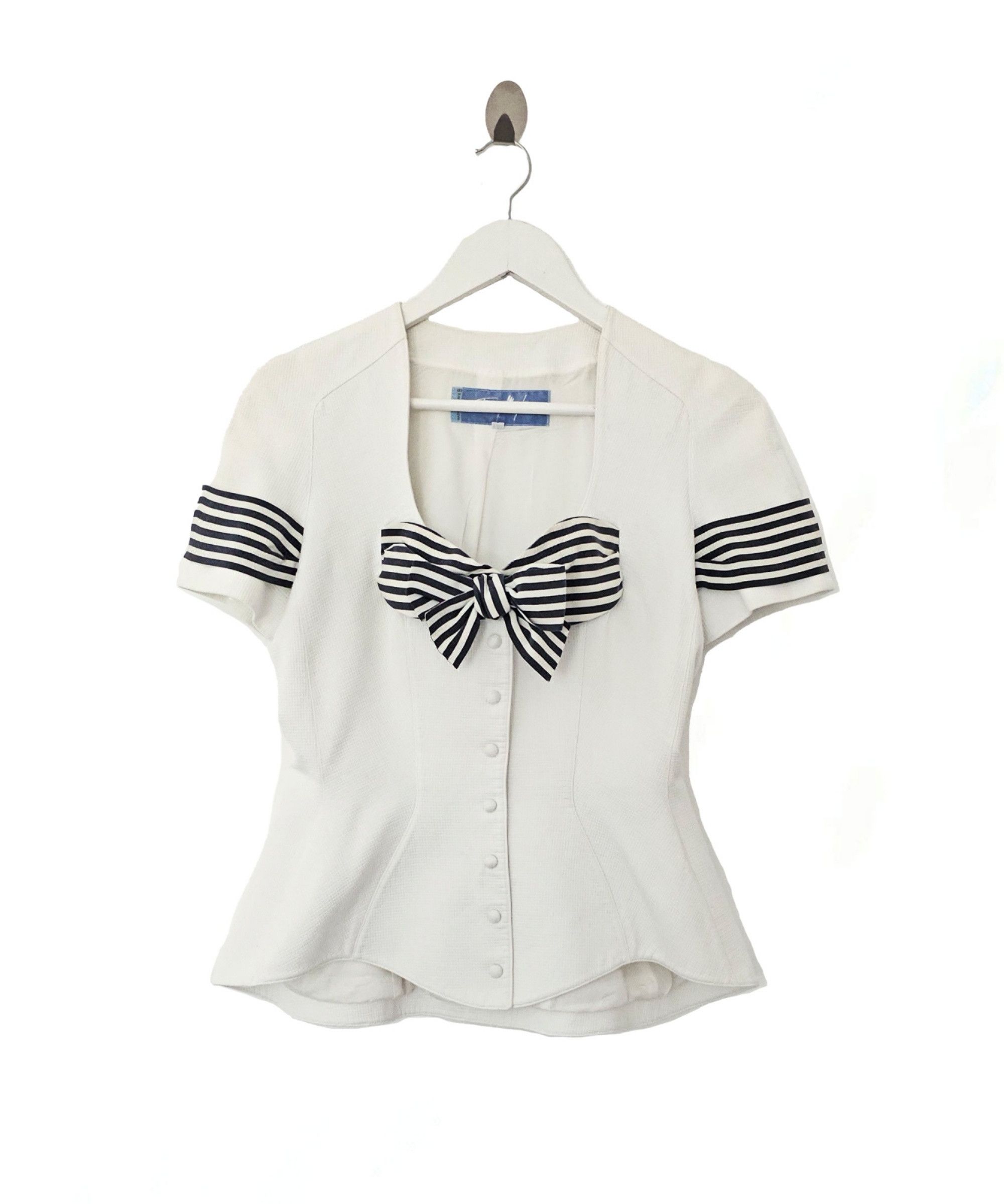 Mugler × Thierry Mugler Vintage Thierry Mugler Bow Rare Blazer Size M / US 6-8 / IT 42-44 - 3 Thumbnail