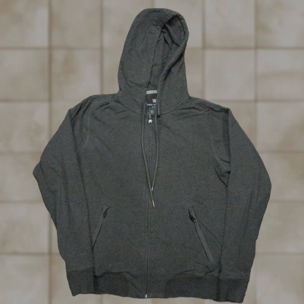 Vintage Mack Weldon Hoodie Men M Gray Full Zip Hooded Pockets Athletic Shirt Sweatshirt Men’s Size US M / EU 48-50 / 2 - 1 Thumbnail