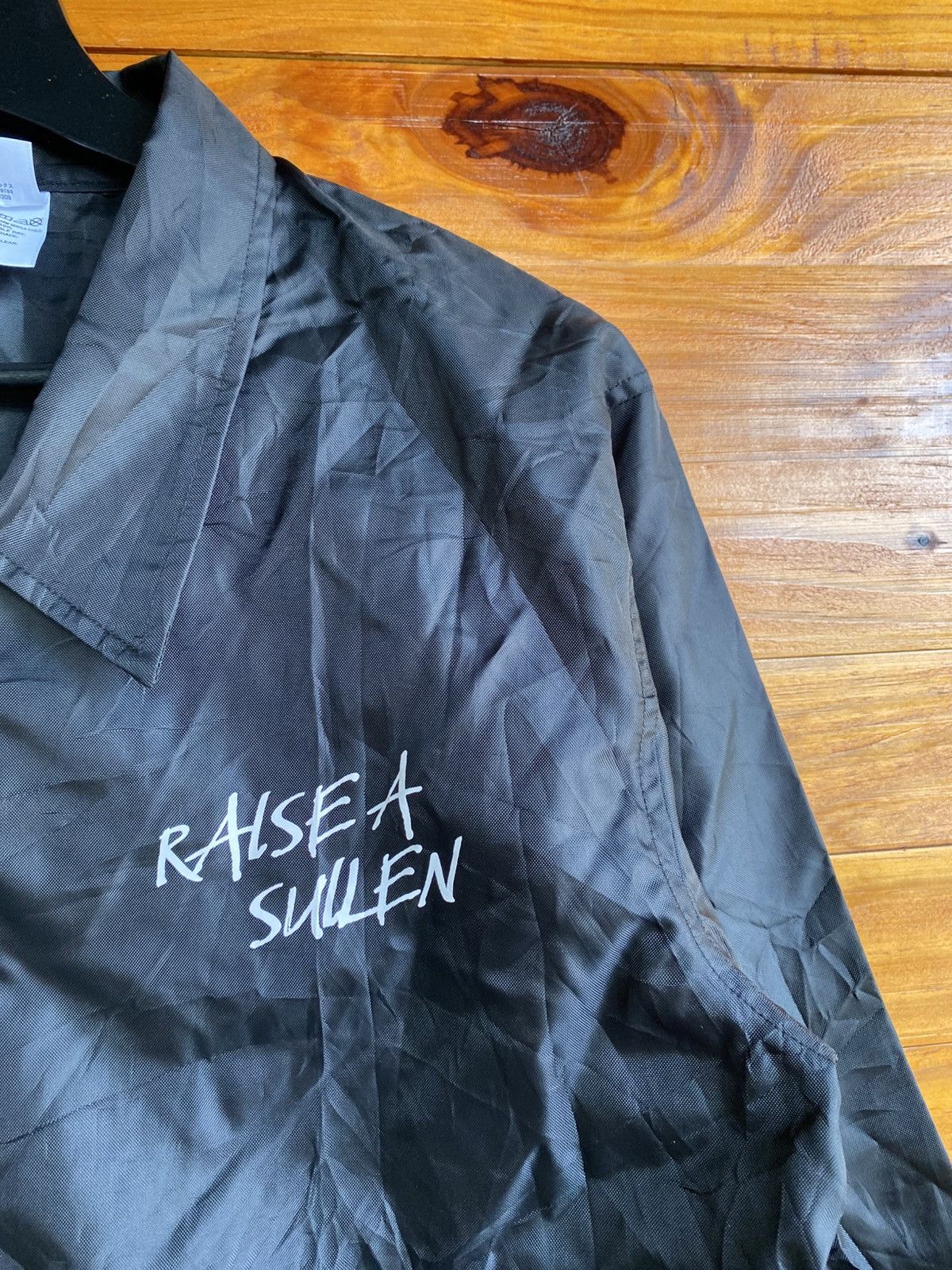 Japanese Brand Raise A Sullen Graphic Coach Jacket Black Streetwear Jacket Size US S / EU 44-46 / 1 - 6 Thumbnail