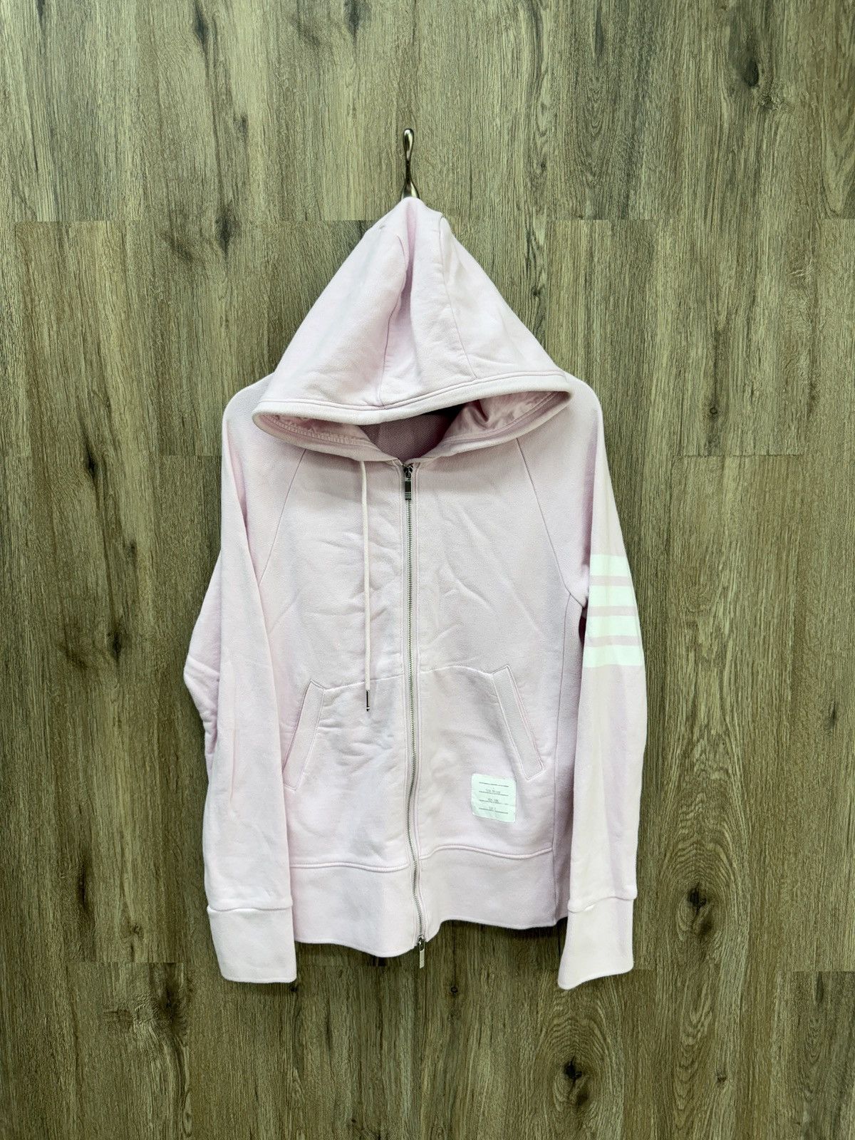 Thom Browne Thome Browne Pink Zip Up Hoodie Size US M / EU 48-50 / 2 - 1 Thumbnail