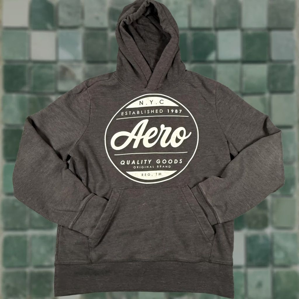 Aeropostale Aeropostale Hoodie Mens Medium Pullover NYC 1987 Quality Goods Sweatshirt Retro Size US M / EU 48-50 / 2 - 1 Thumbnail
