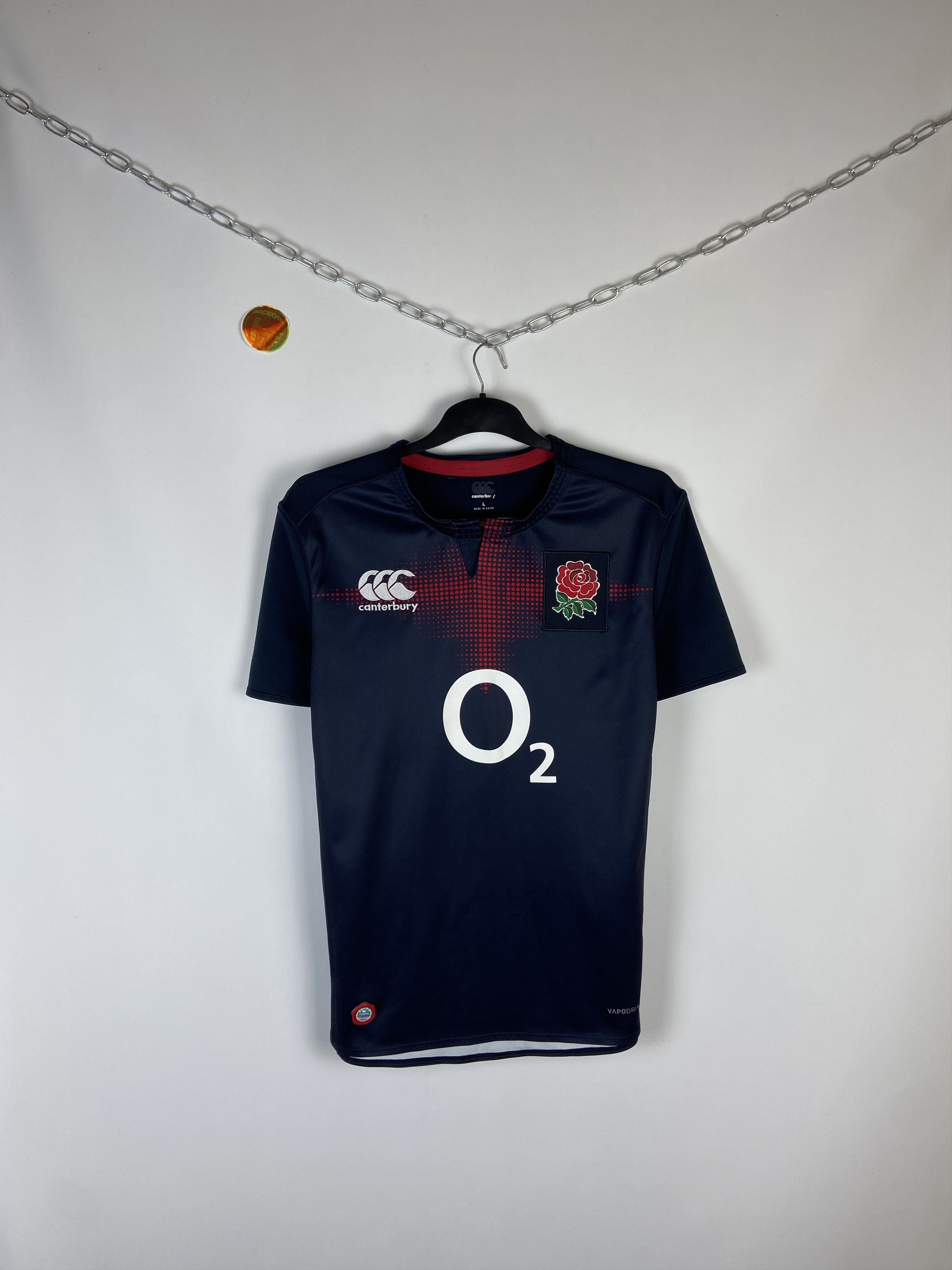 Canterbury of New Zealand × Vintage Canterbury O2 England National Team Rugby Jersey Size US XL / EU 56 / 4 - 1 Thumbnail