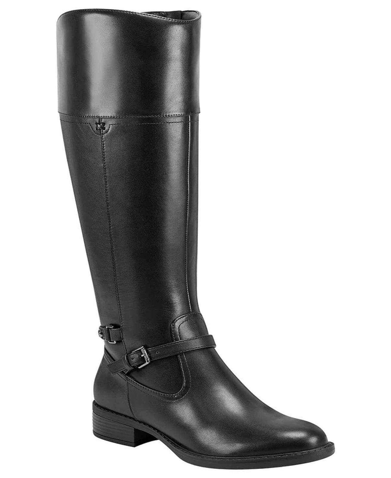Other Easy Spirit Black Leather Leigh Wide Calf Riding Boots 5.5 Size US 5.5 / IT 35.5 - 1 Thumbnail