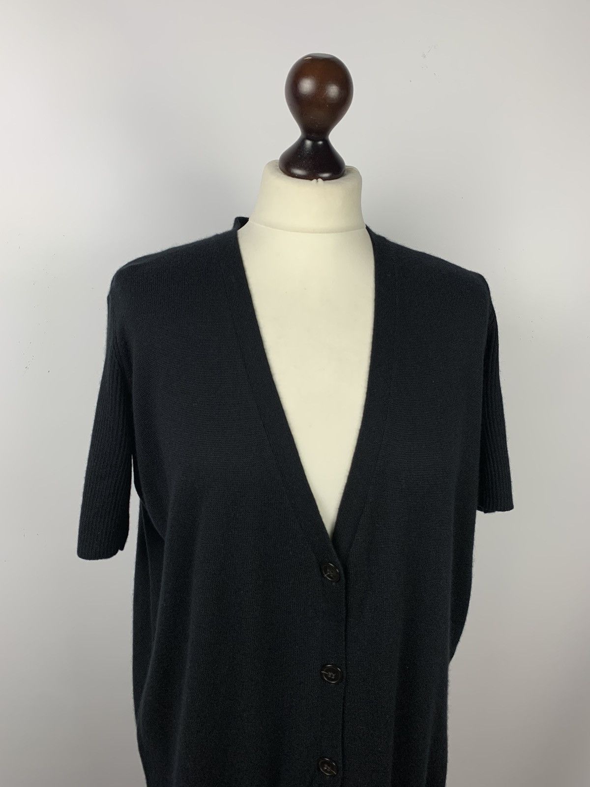 Acne Studios Acne Studios Silk Cashmere Sweater Black V-Neck Size S Top Size S / US 4 / IT 40 - 2 Thumbnail