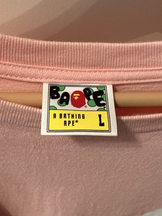 Bape Pink Bape Shirt Grailed
