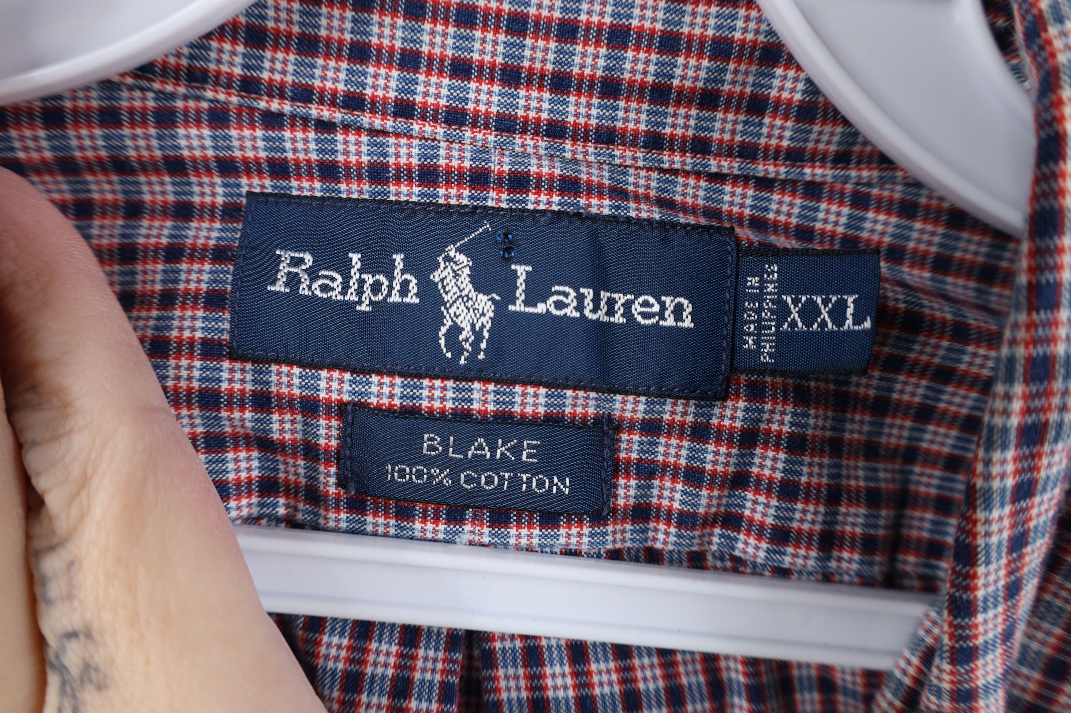 Ralph Lauren Vintage 90s Ralph Lauren Collared Button Down Shirt Plaid Size US XXL / EU 58 / 5 - 7 Thumbnail