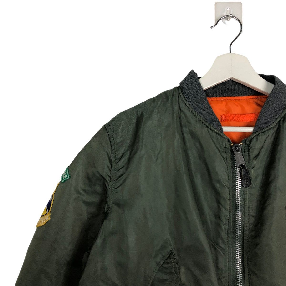 Alpha Industries 🔥 1970s VINTAGE RIOT RIOT ALPHA BOMBER JACKET MADE IN USA Size US M / EU 48-50 / 2 - 7 Thumbnail
