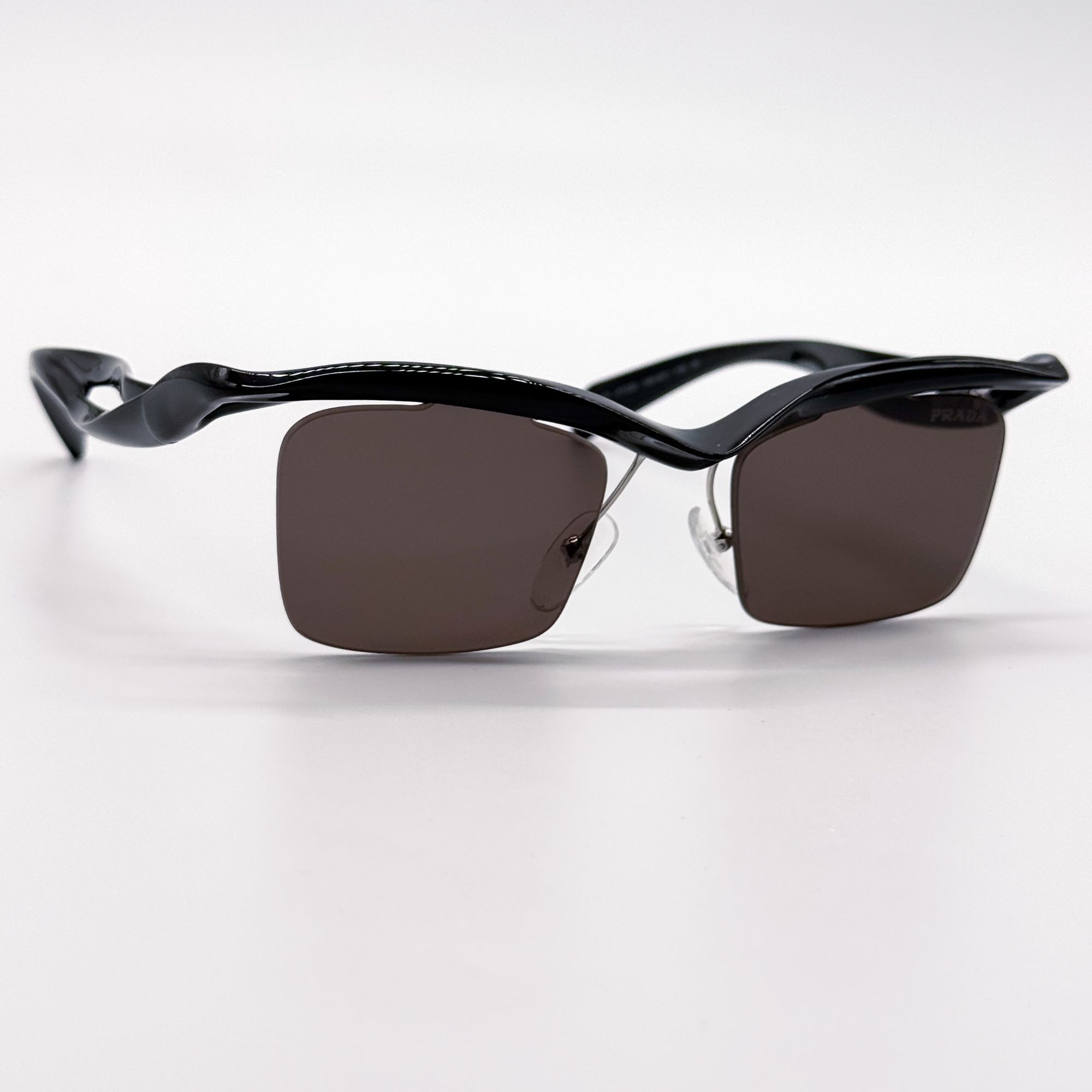 Prada NEW PRADA SUNGLASSES PRA15S 1AB8C1 BROWN PR A15S, SPR A15S Size ONE SIZE - 5 Thumbnail