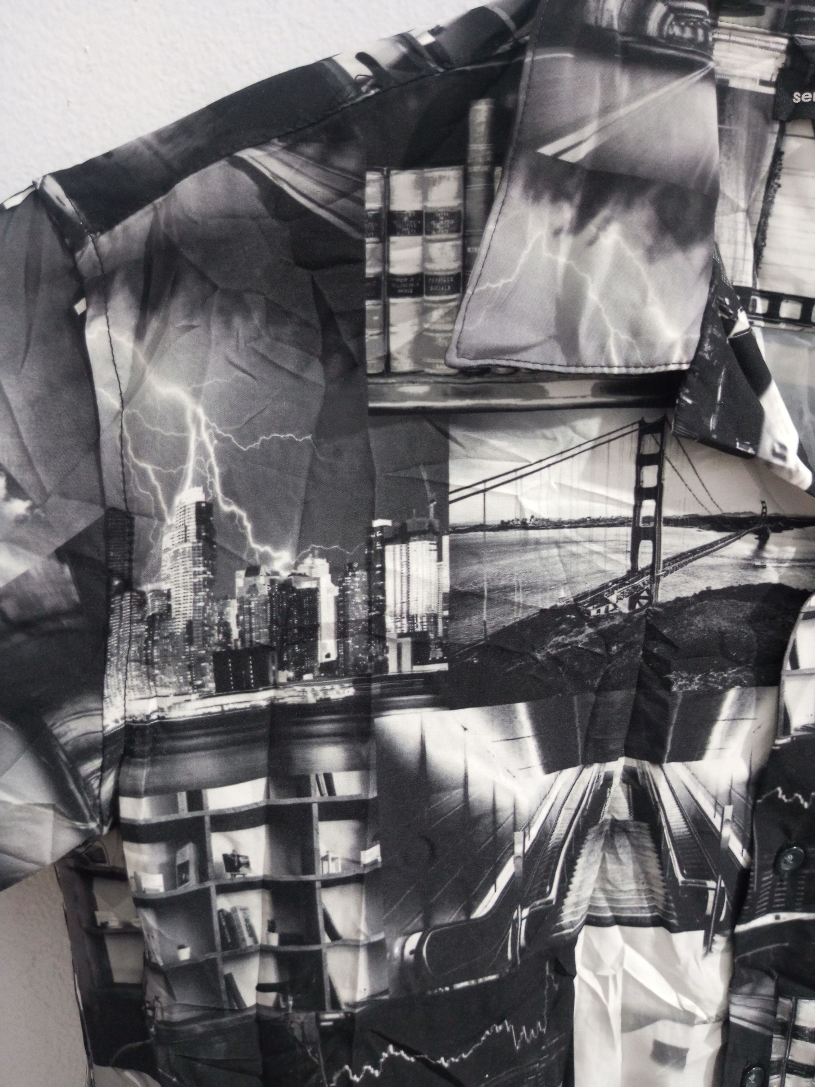 If Six Was Nine Vintage Semantic design open colar all over print shirt Size US M / EU 48-50 / 2 - 5 Thumbnail