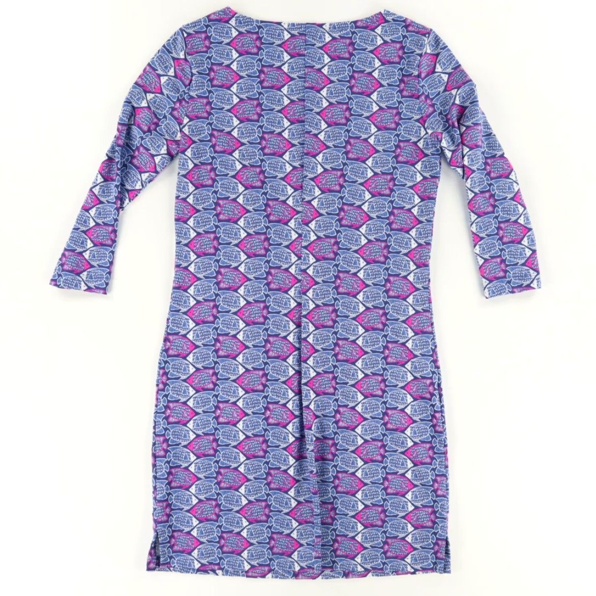 Vineyard Vines Vineyard Vines Fish Sun Stretch All Over Print 3/4 Sleeve Dress Women's S Size S / US 4 / IT 40 - 4 Thumbnail