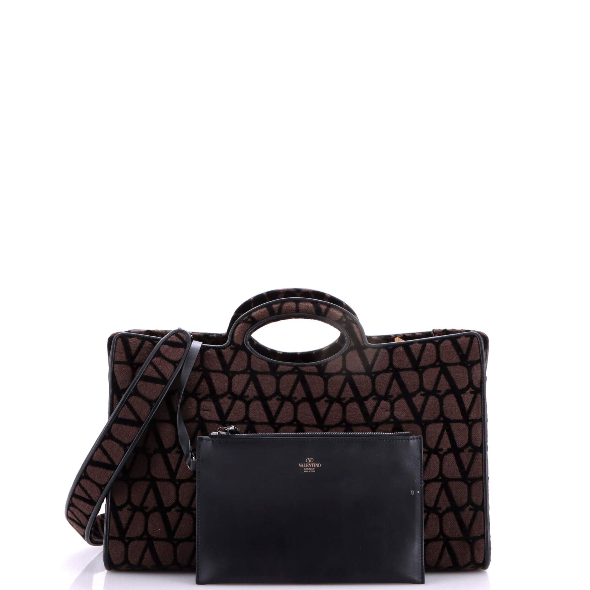 Valentino Le Troisieme Tote Toile Iconograph Fabric Medium Size ONE SIZE - 1 Thumbnail