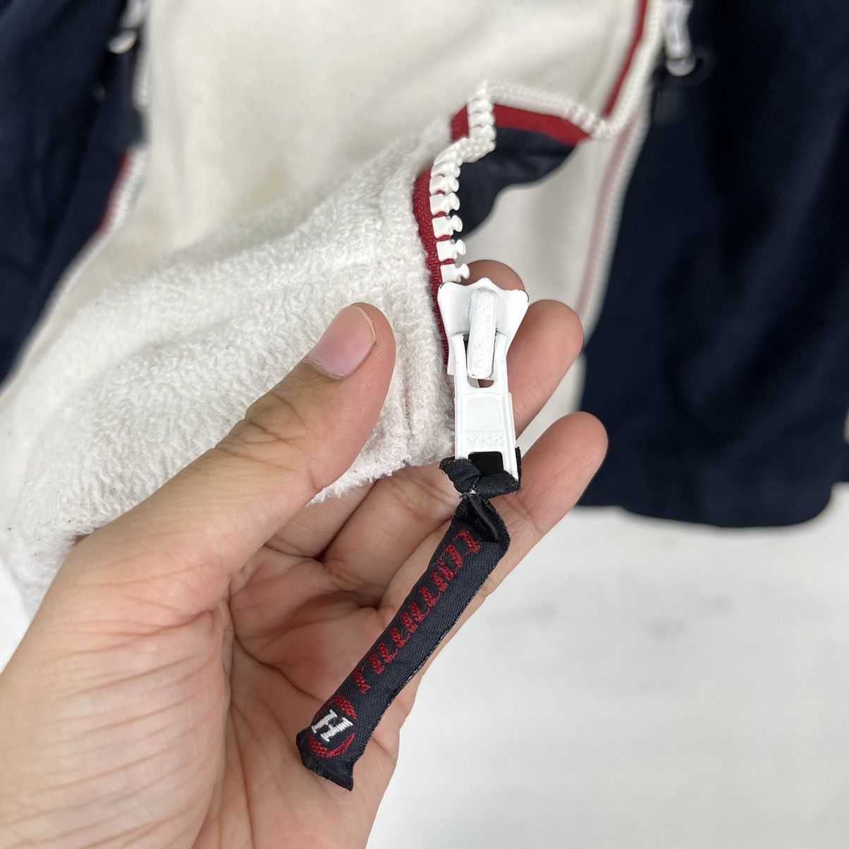 Tommy Hilfiger × Vintage 🔥 90s VINTAGE TOMMY HILFIGER FLEECE JACKET Size US L / EU 52-54 / 3 - 16 Thumbnail