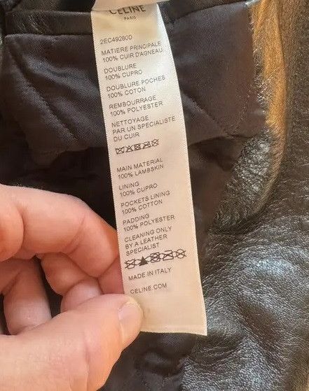 Celine CELINE HEDI LEATHER VEST JACKET FW22 *Last $ drop* Size US L / EU 52-54 / 3 - 7 Thumbnail