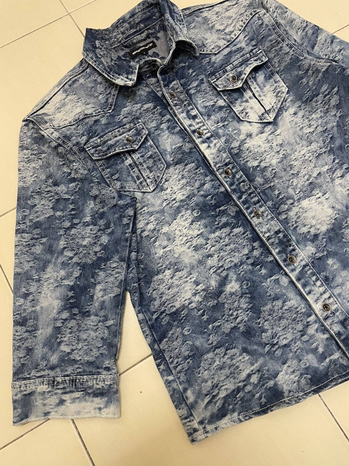 semanticdesign Semantic Design Heavy Denim Shirt Size US M / EU 48-50 / 2 - 2 Thumbnail