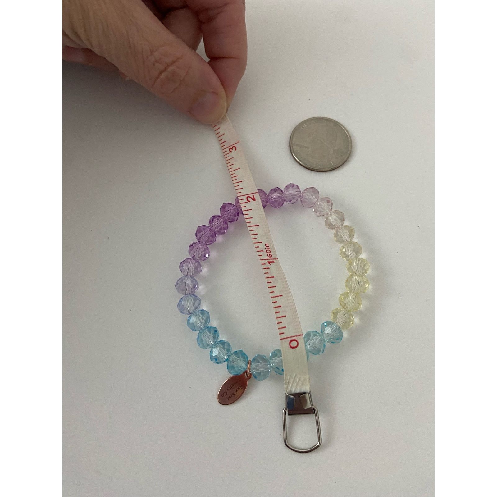 Handmade ombré glass bead bracelet Size ONE SIZE - 4 Thumbnail