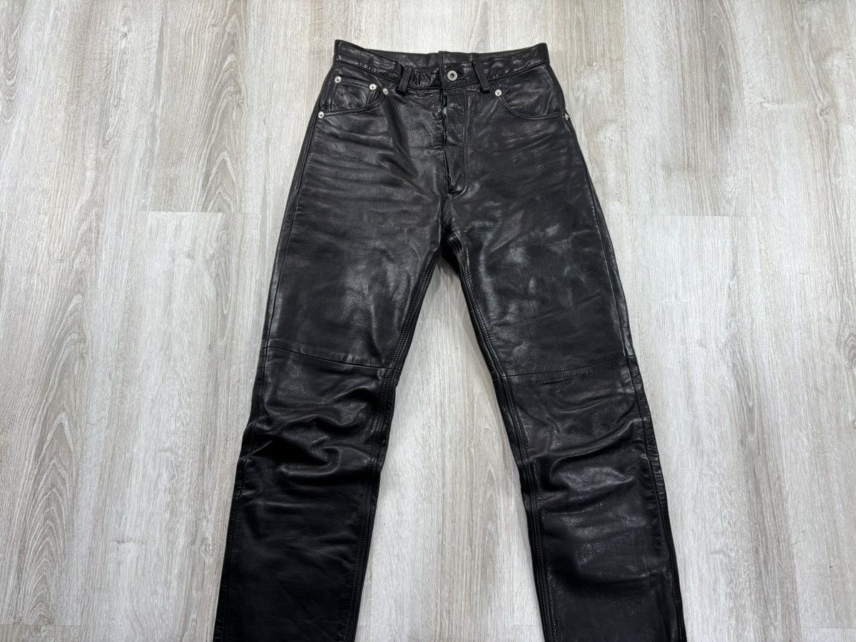 Genuine Leather × Leather × Vintage Womens biker motorcycle leather pants Pantera Size 29 Size 24" / US 00 / IT 34 - 2 Thumbnail