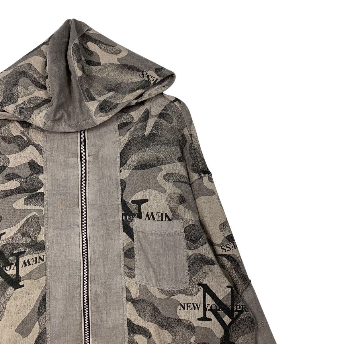 Other NEW YORK PRESS Camo Zipper Hoodie Sweater #2392-C107 Size US XL / EU 56 / 4 - 6 Thumbnail