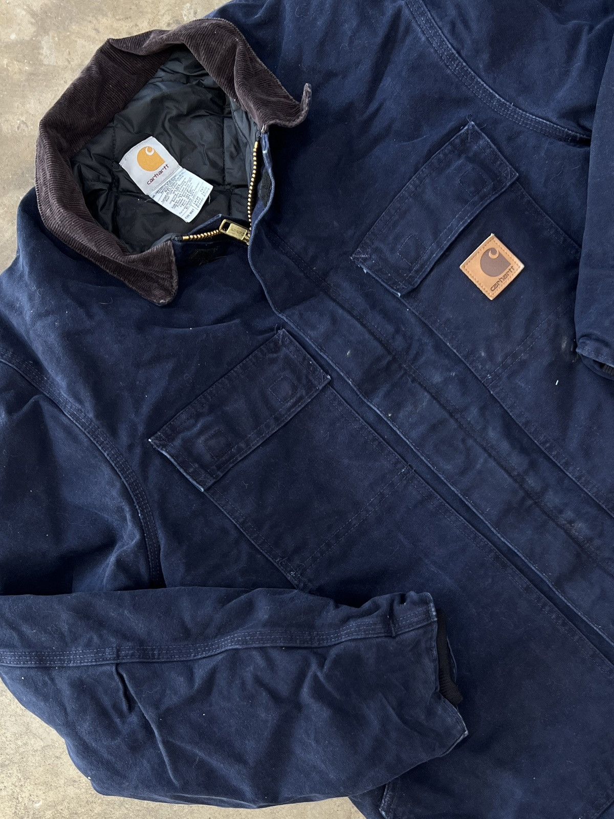 Carhartt 90s Carhartt Work Jacket Insulated Canvas Chore Quilted Size US L / EU 52-54 / 3 - 1 Thumbnail