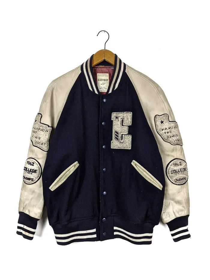 Japanese Brand Vintage East Boy Varsity Jacket Bombers Outerwear Sweater Size US M / EU 48-50 / 2 - 1 Thumbnail