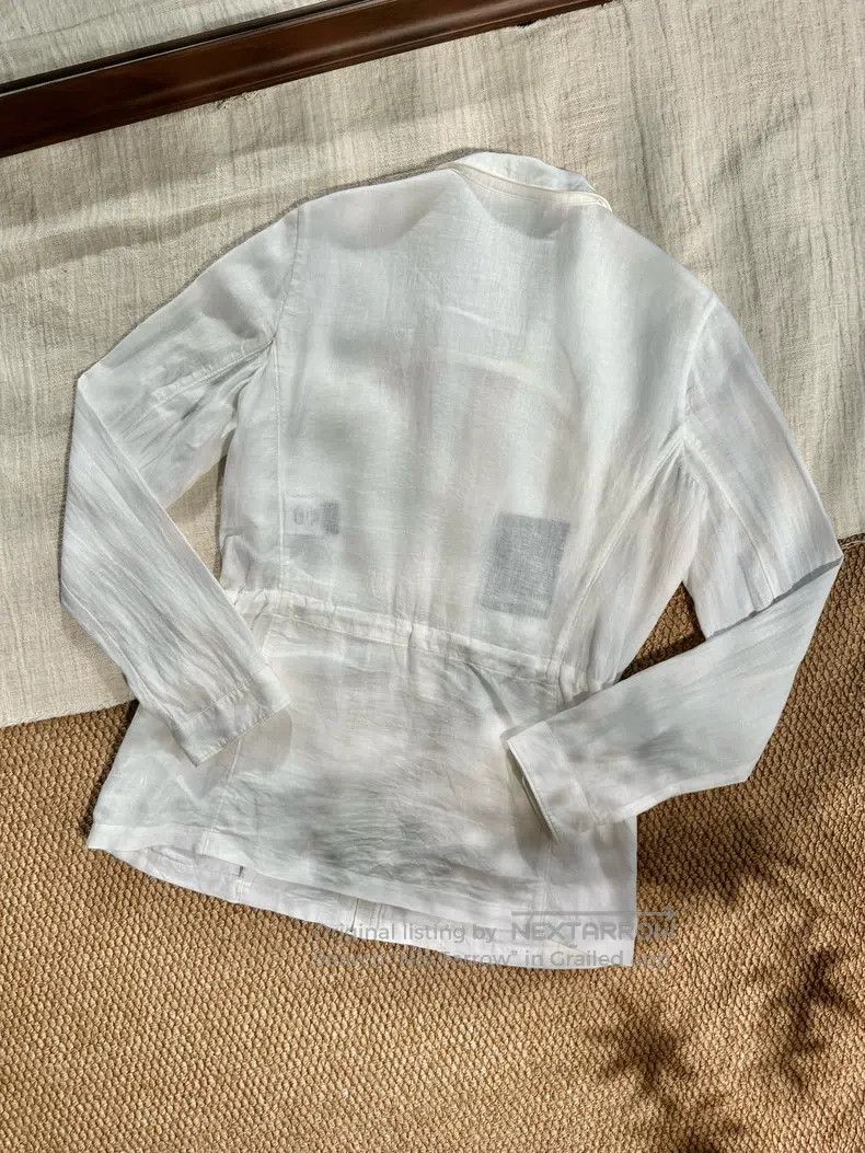 Loro Piana Loro Piana Traveleller Series Traveler Linen Jacket, Women Size S / US 4 / IT 40 - 2 Thumbnail