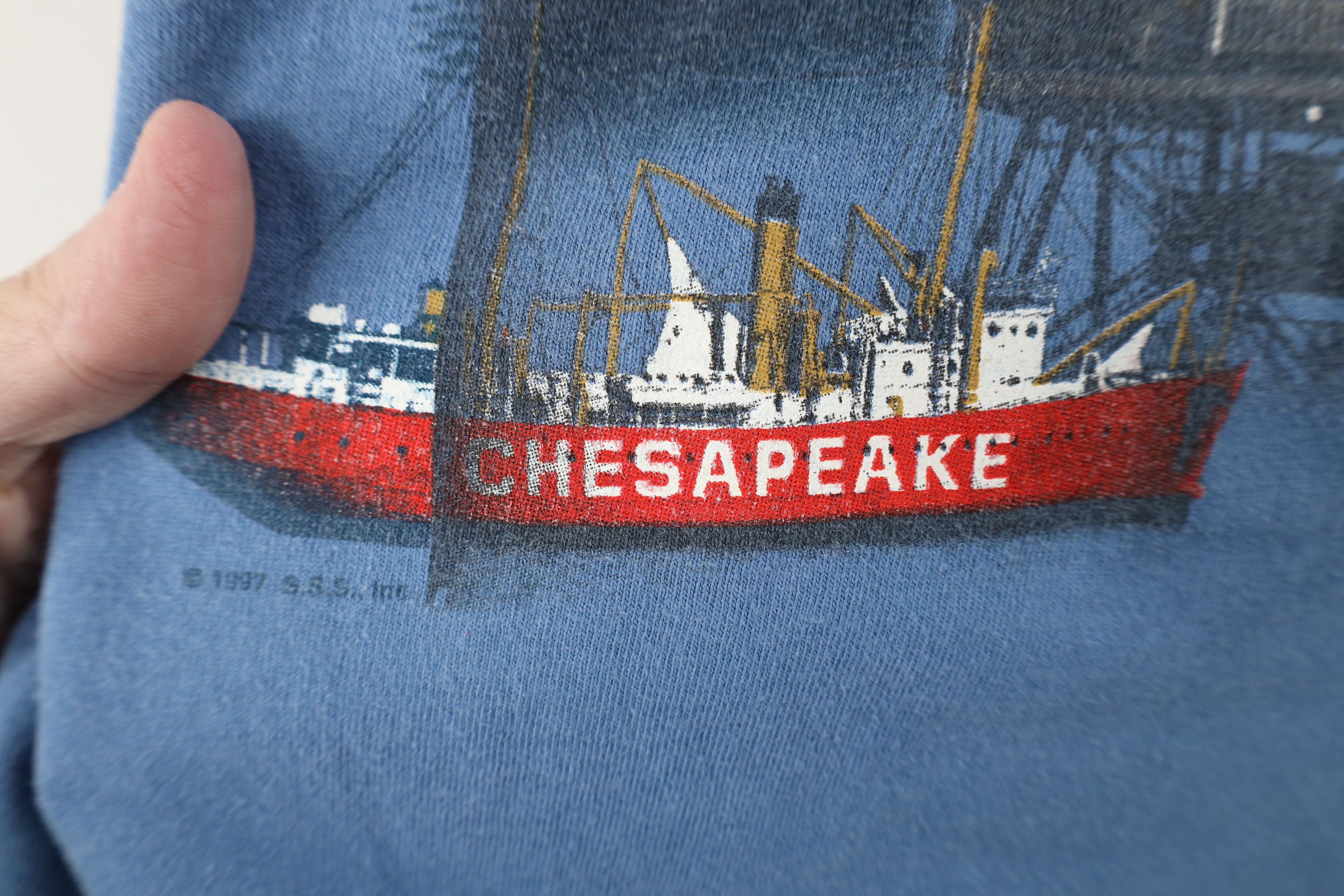 Vintage Vintage 90s Lighthouses of the Chesapeake T-Shirt Cotton Size US L / EU 52-54 / 3 - 10 Thumbnail