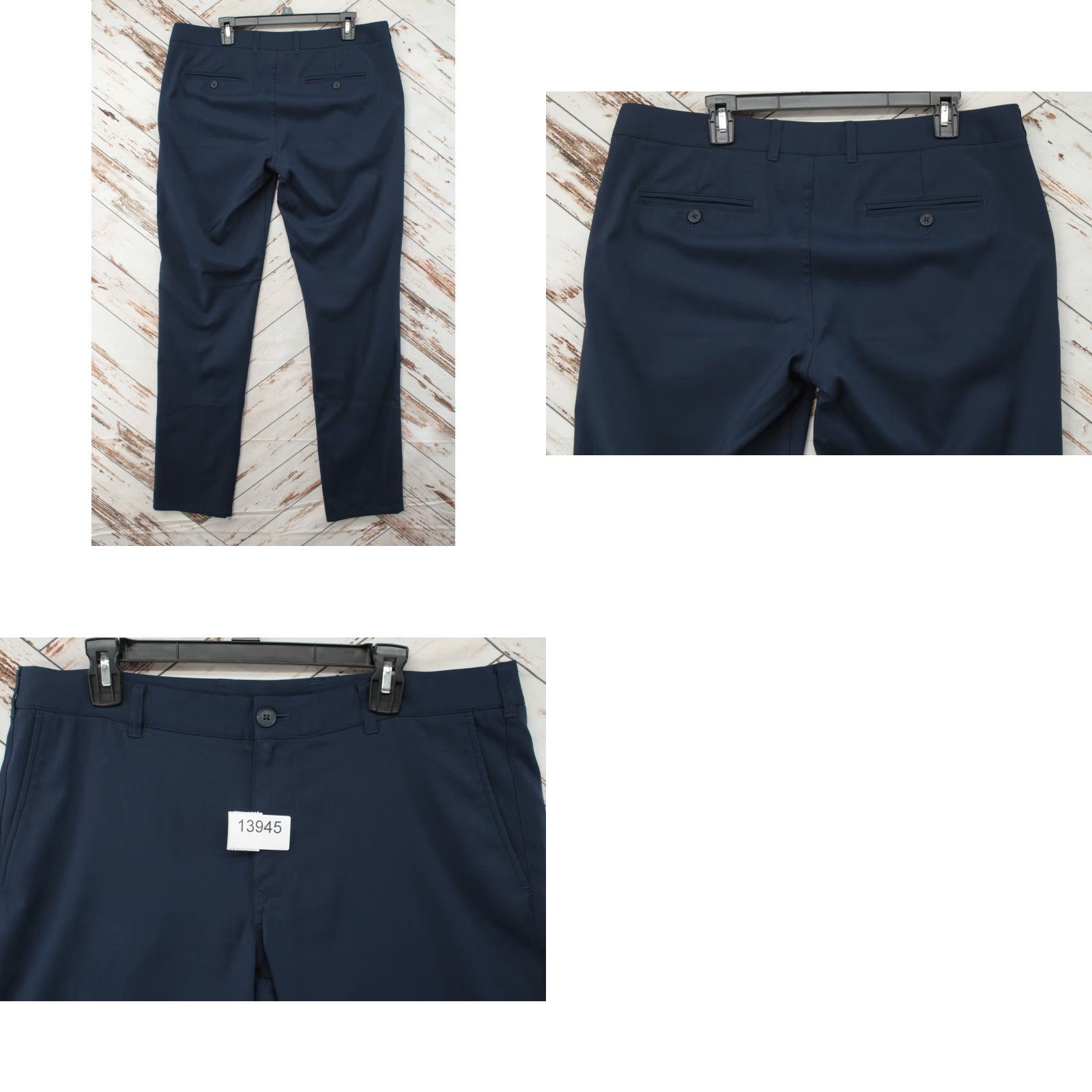 Mizzen+Main Mizzen+Main Pants Mens 38X34 Blue Baron Trim Fit Tapered Athleisure Performance Chino Shirt? Size US 38 / EU 54 - 8 Thumbnail