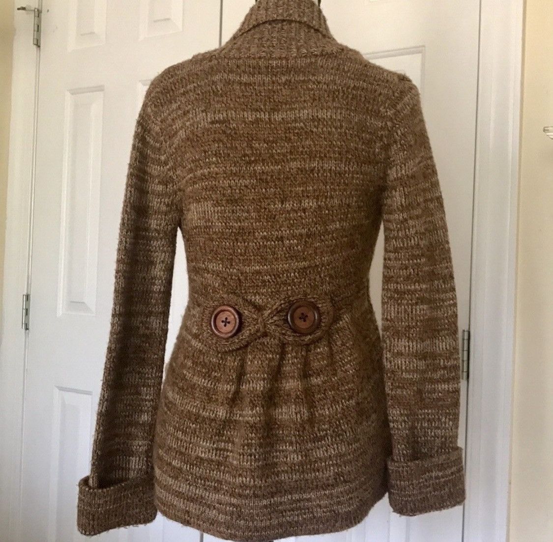 Other VINTAGE WOOL SWEATER COAT WITH CLIP BUTTON Size M / US 6-8 / IT 42-44 - 4 Thumbnail