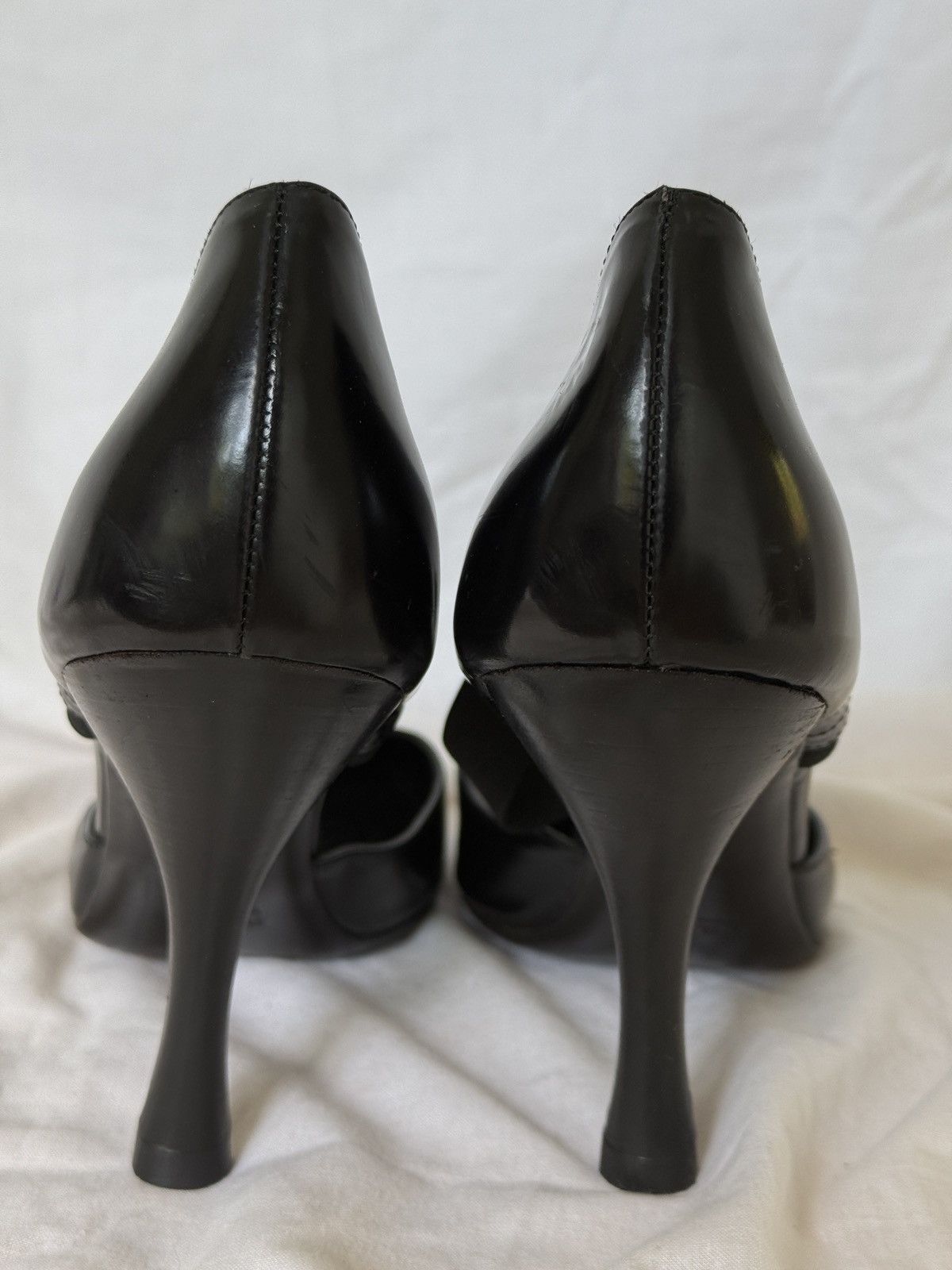 Prada Prada Black Patent Leather Heels Pumps Pointed Toe Size US 9 / IT 39 - 6 Thumbnail