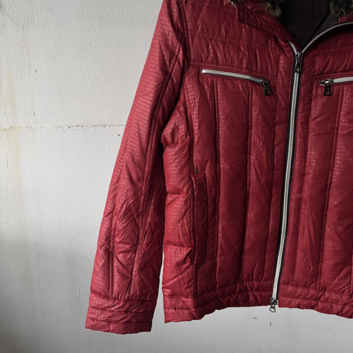 If Six Was Nine Jun Men Japanese Brand Puffer Fur Vkei Riding Jacket Size US M / EU 48-50 / 2 - 4 Thumbnail