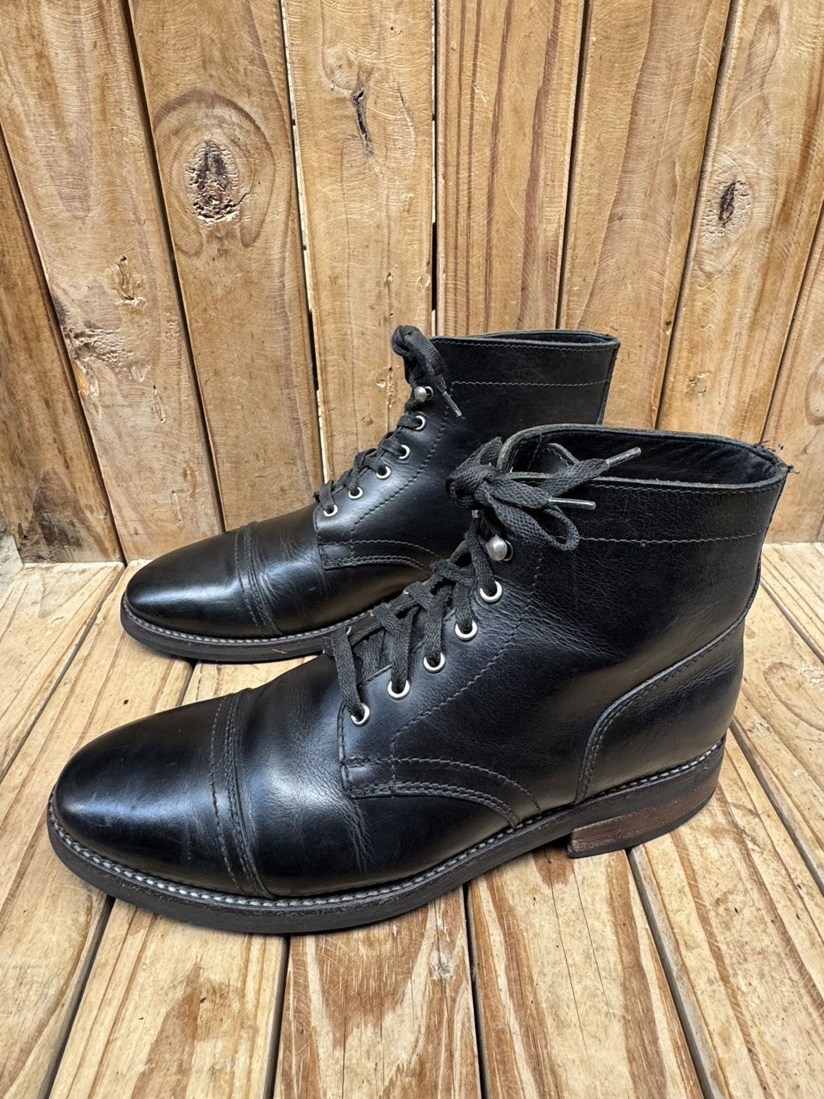 Thursday Boot Company Thursday boots company captain black cap toe leather boots Size US 10 / EU 43 - 12 Thumbnail