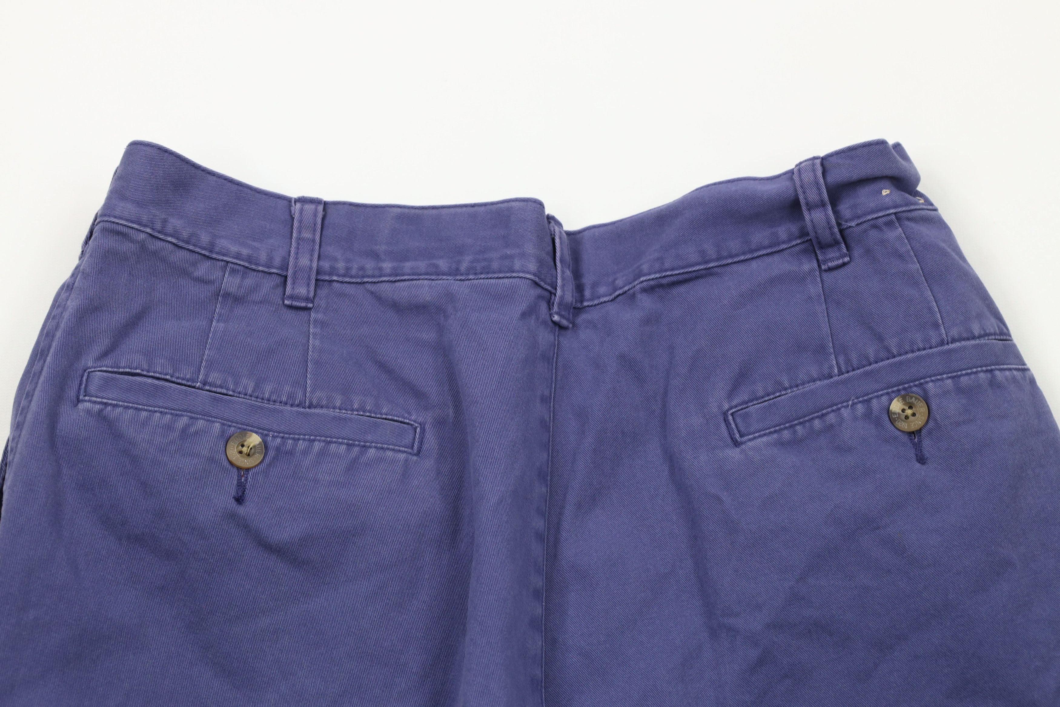 Eddie Bauer × Vintage Vintage 90s Eddie Bauer Above Knee Chino Shorts Blue Cotton Size US 30 / EU 46 - 9 Thumbnail