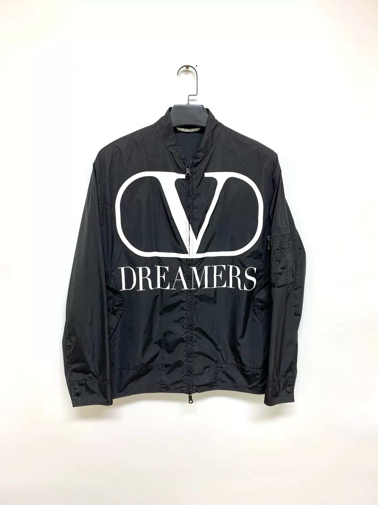 Valentino Valentino Chest Logo Windbreaker Jacket Size US XL / EU 56 / 4 - 1 Thumbnail