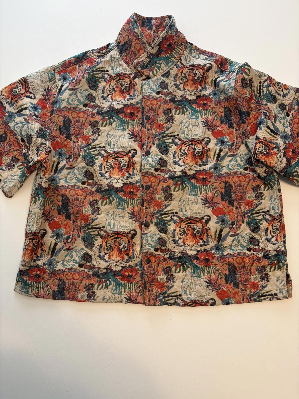 Other Vintage Ansel Tapestry Tiger Print Shirt/Jacket (Size 2XL) Size US XXL / EU 58 / 5 - 1 Thumbnail