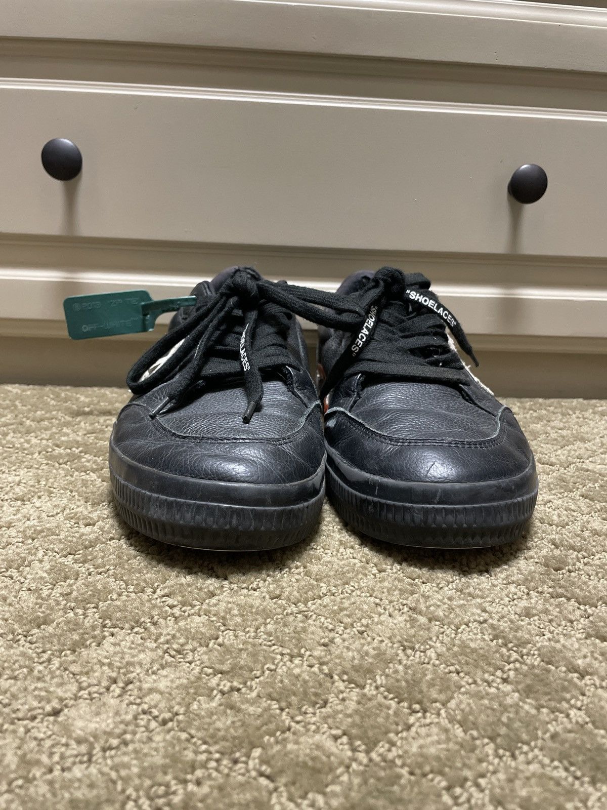 Off-White Off-White Low Vulcanized Calf Leather Sneaker Size US 12 / EU 45 - 4 Thumbnail