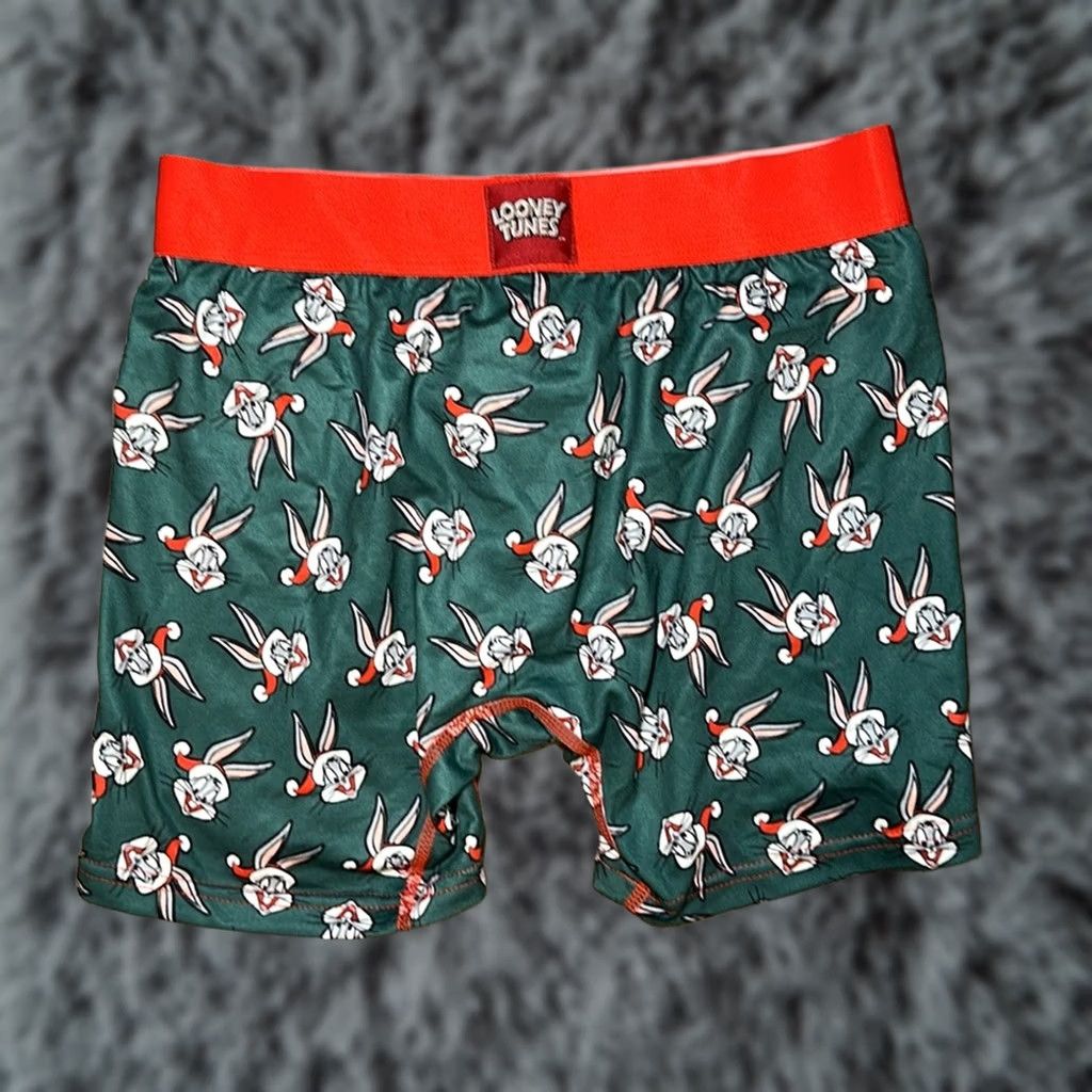 Vintage SWAG Bugs Bunny Boxer Brief Underwear - Green - Small - Men - Regular - Size S Size 36R - 1 Thumbnail
