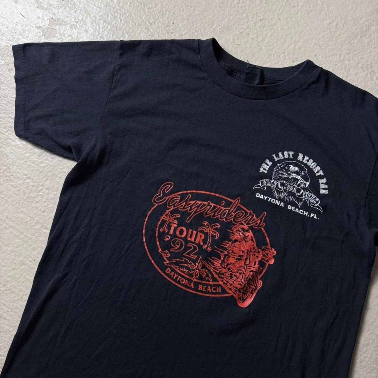 Other Vintage 1992 Easy Riders Tour Men's L Black Tee Size US L / EU 52-54 / 3 - 2 Thumbnail