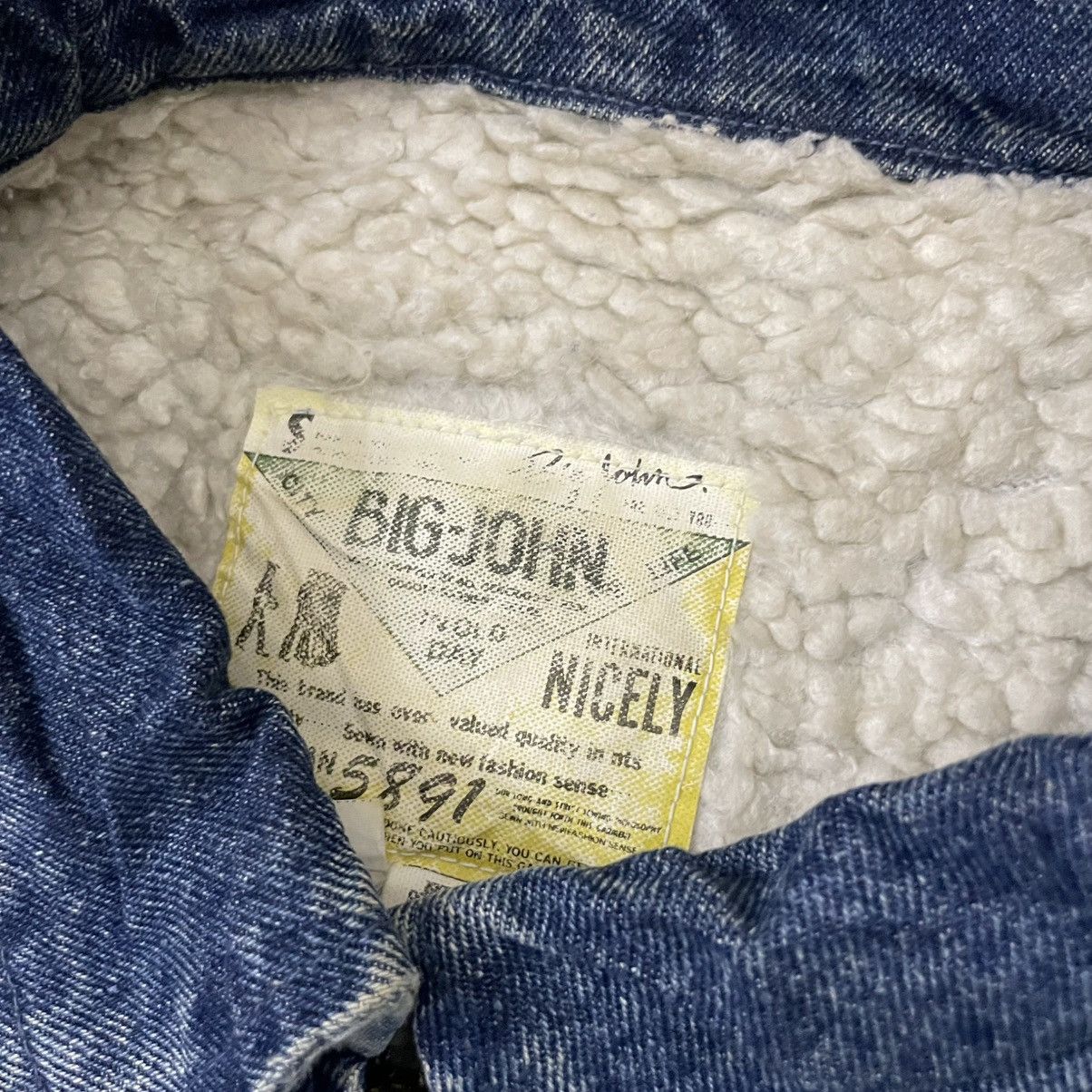 Big John × Japanese Brand × Vintage Vintage big john denim sherpa jacket Size US L / EU 52-54 / 3 - 4 Thumbnail