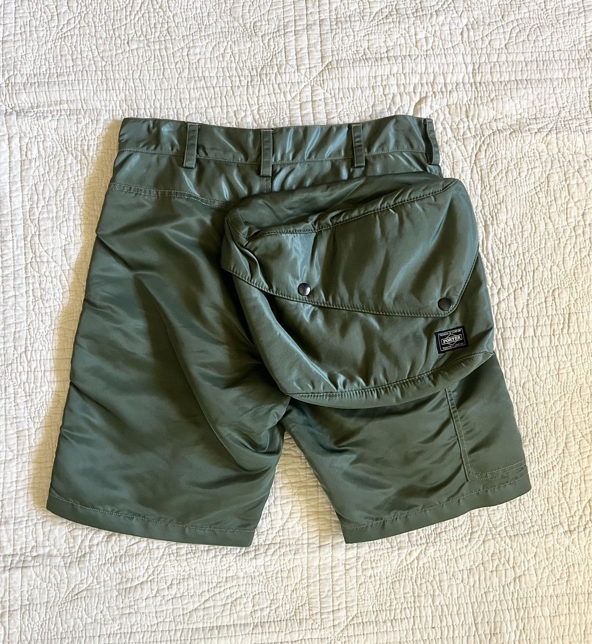 Porter Archive Labrat x Porter MA-1 Olive Shorts Size Small Size US 30 / EU 46 - 2 Thumbnail