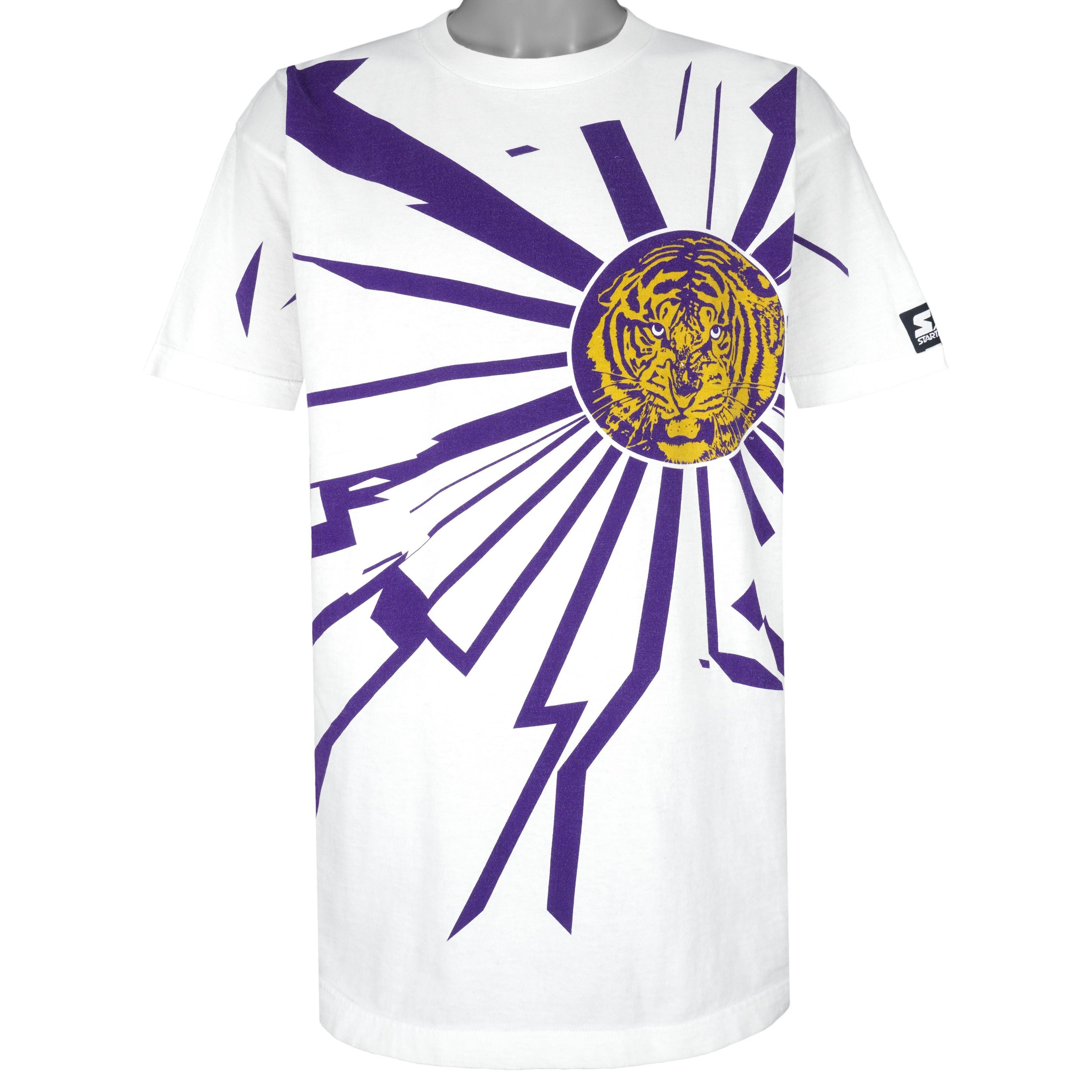 Starter NCAA - LSU Fighting Tigers Shatter T-Shirt 1990s Size US L / EU 52-54 / 3 - 1 Thumbnail