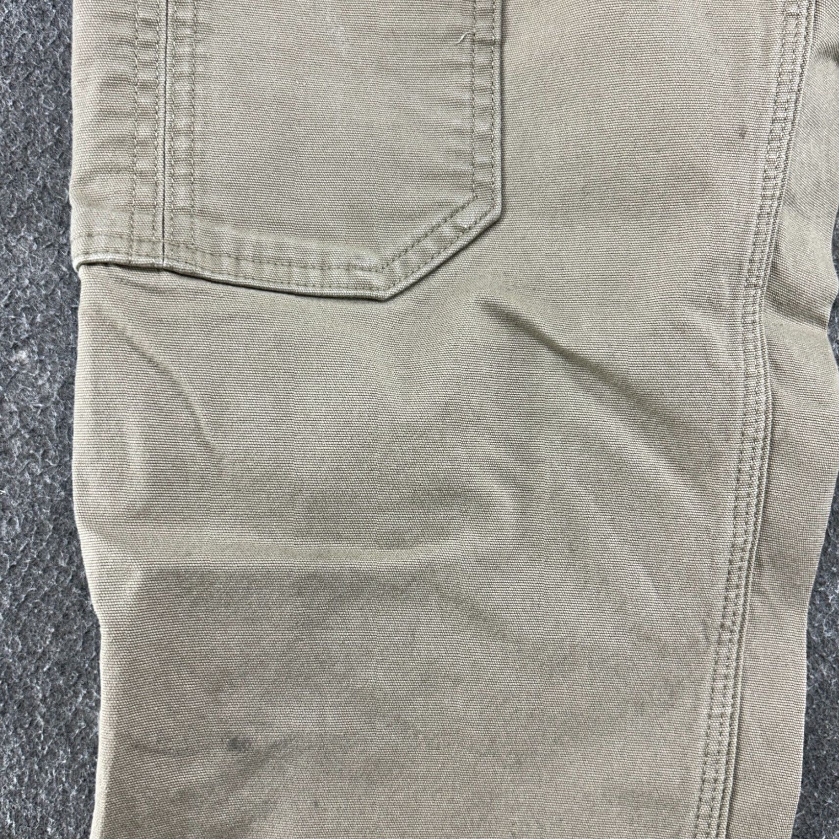 Vintage Duluth Pants Mens 32x30 Beige Slim Fit DFlex Fire Hose Canvas Stretch Cargo Straight Front Zip Pockets Logo Size US 32 / EU 48 - 5 Thumbnail