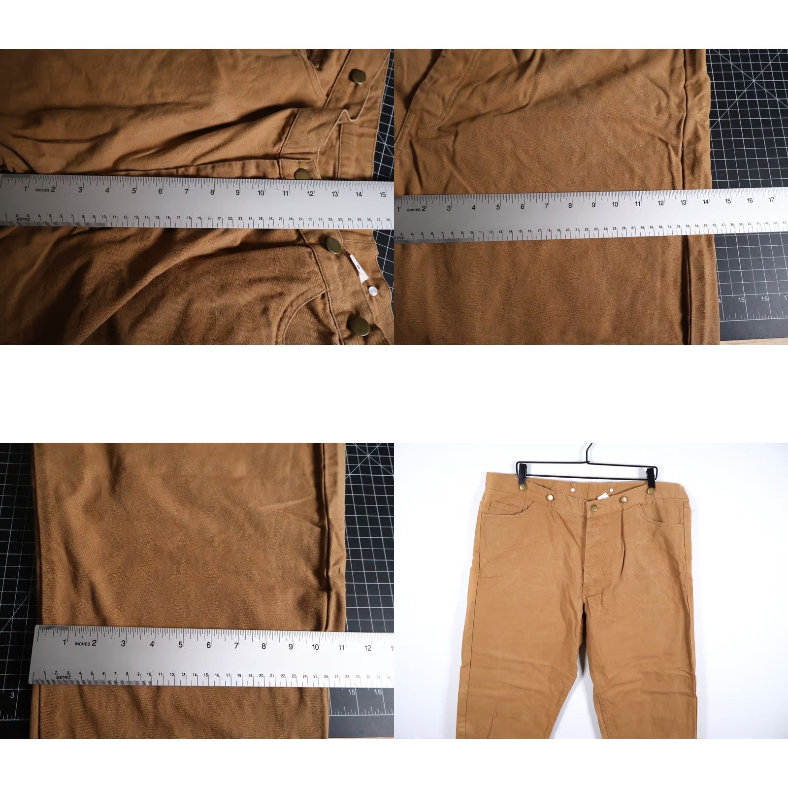 Vintage Frontier Classics Mens Pants - 44 - Brown Canvas Buckle Back Size US 40 / EU 56 - 8 Thumbnail