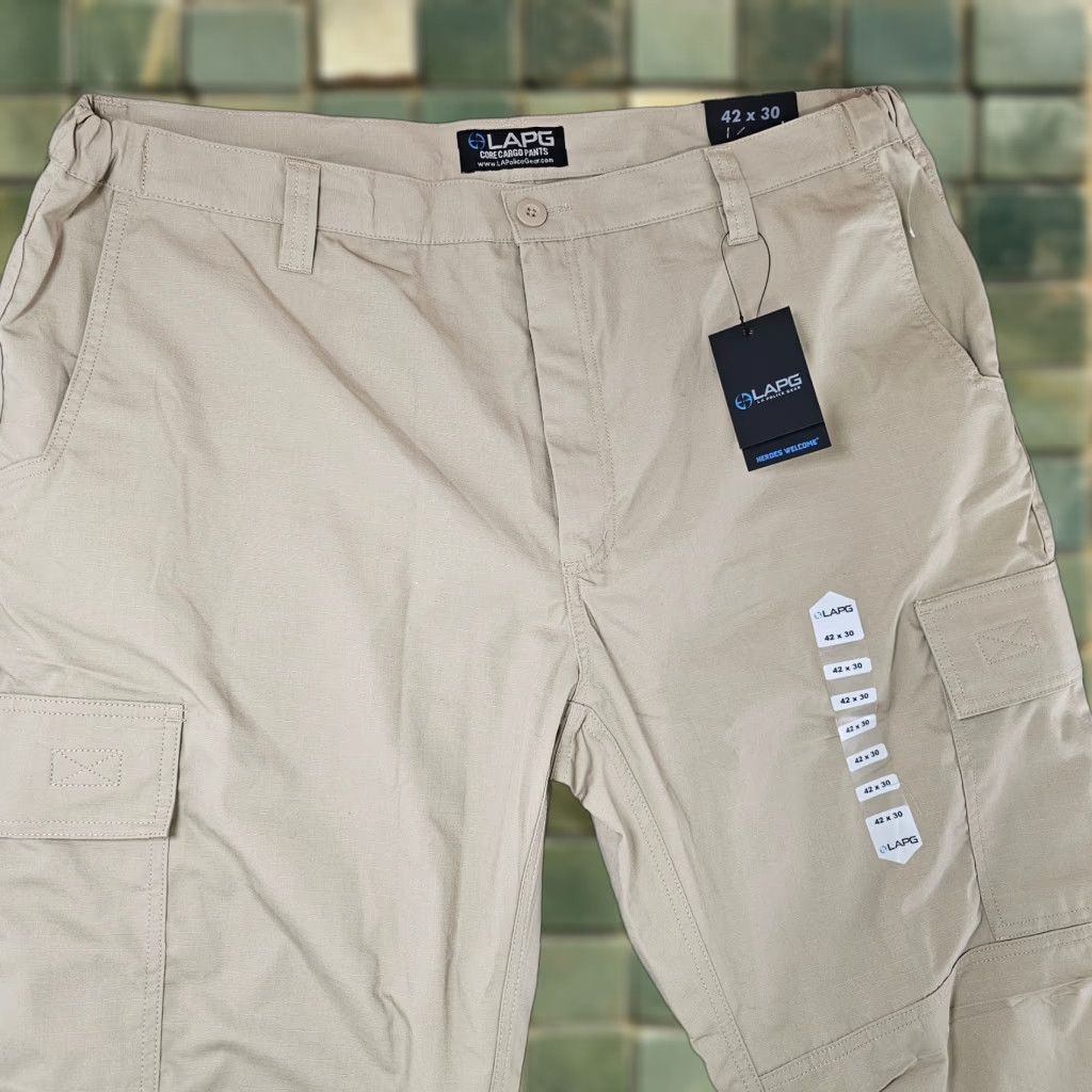 Vintage LA Police Gear Cargo Pants Mens 42x30 Khaki Ripstop Core Tactical BTP9001 Size US 42 / EU 58 - 1 Thumbnail