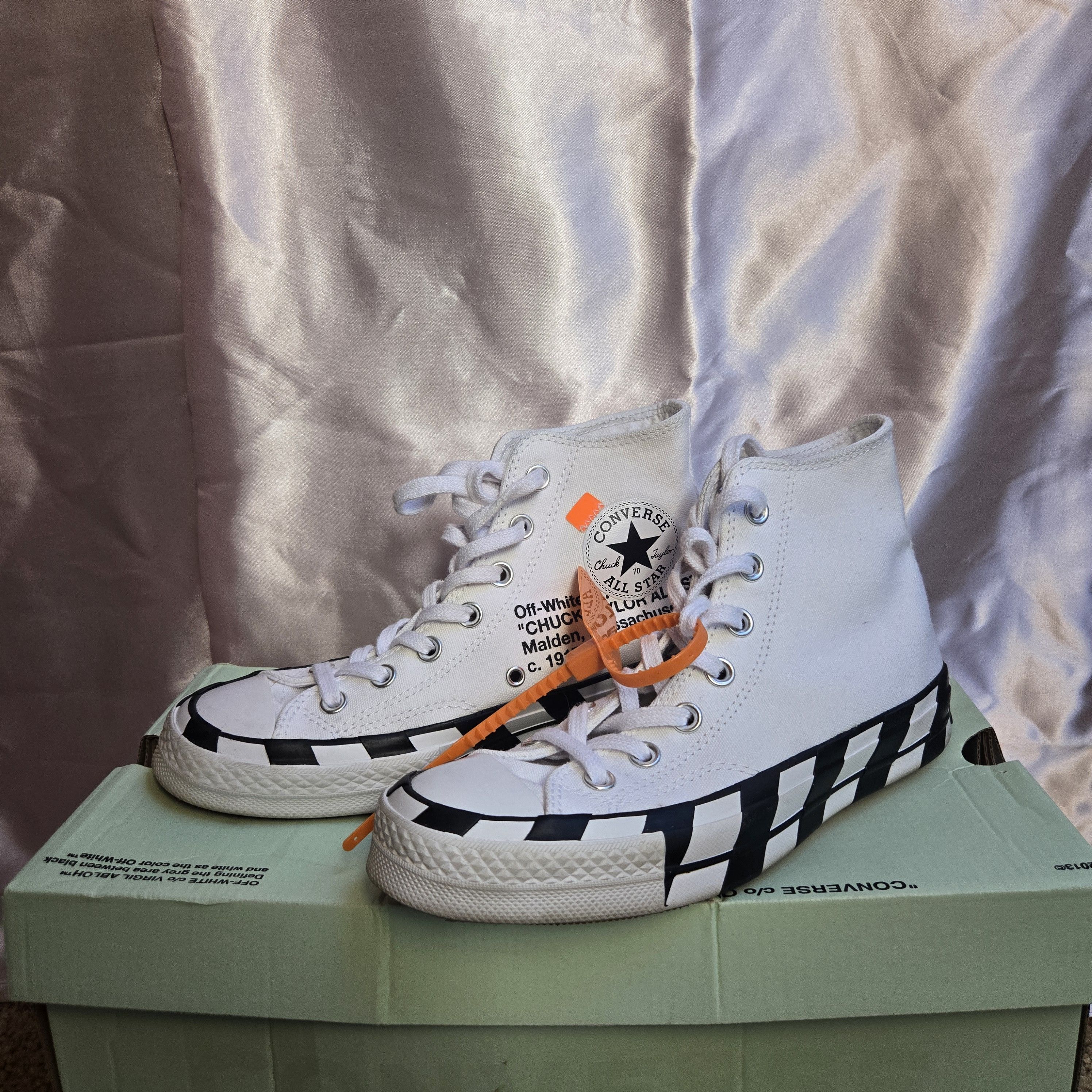 Converse × Off-White Off White x Converse Chuck 70 Size US 6.5 / IT 36.5 - 2 Thumbnail