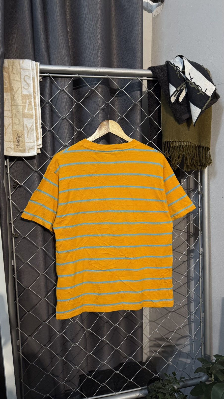 Japanese Brand XGIRL STRIPED TSHIRT YELLOW BLUE Size US S / EU 44-46 / 1 - 4 Thumbnail